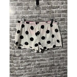 Black and White Polka Dot PINK Short